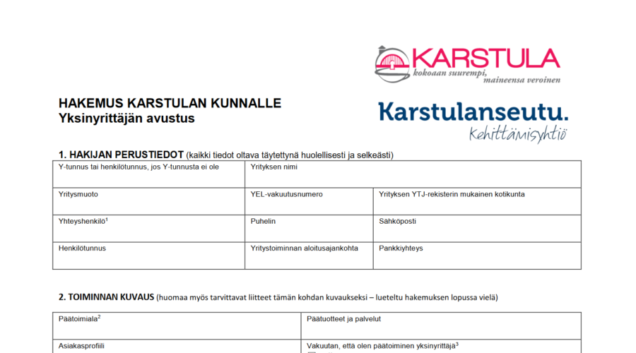 Korona: Haku yksinyrittäjien tuelle on auennut