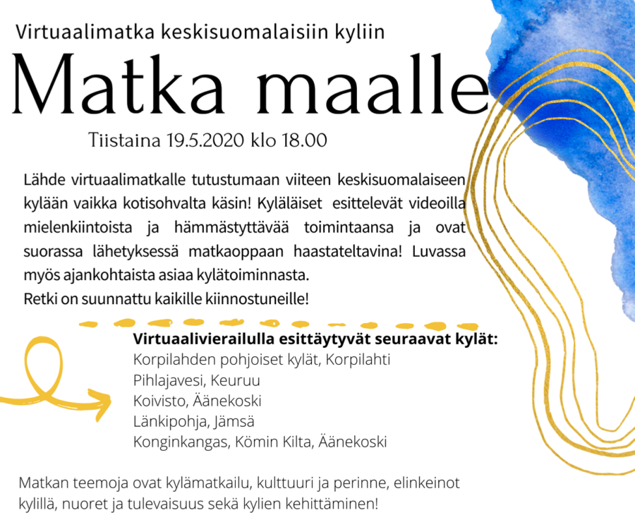 Matka maalle – virtuaalimatka keskisuomalaisiin kyliin