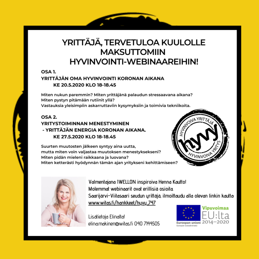 HYVY: Yrittäjä, miten sinä voit?