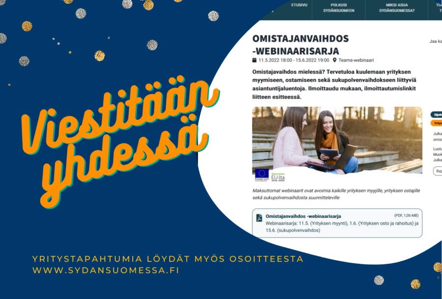 Yritystapahtumat Sydänsuomessa