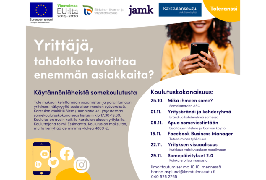 Yrittäjä, tahdotko tavoittaa enemmän asiakkaita?