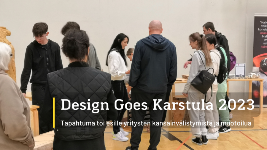 Yritysten Showroom esillä Design Goes Karstula 2023 -tapahtumassa