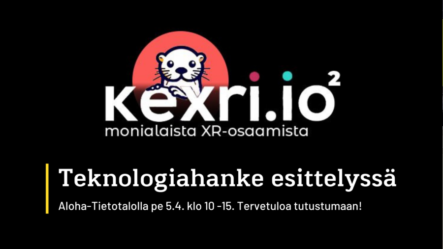 Kexri 2.0 -teknologiahanke esittelyssä pe 5.4. klo 10–15 Karstulassa Alohalla