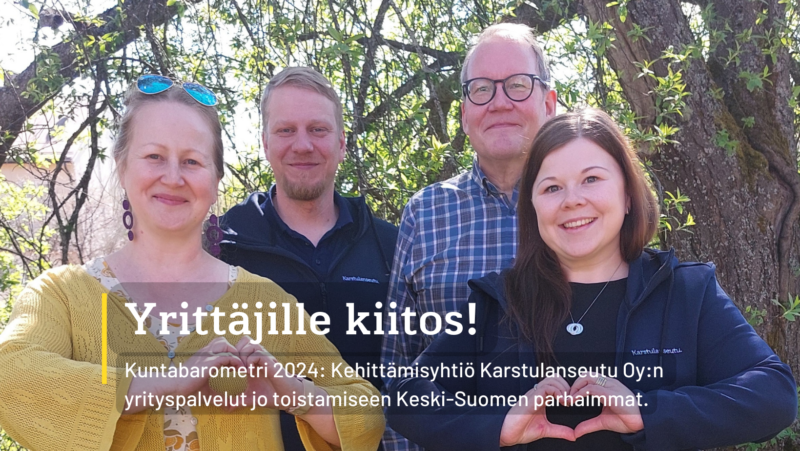 Karstulanseutu Oy Keski-Suomen ykkönen!