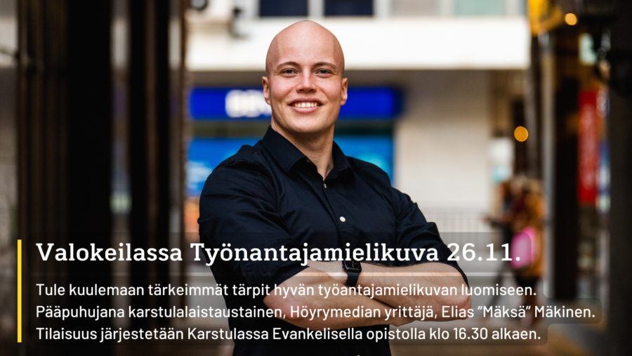 Vinkkejä houkuttelevaan työnantajamielikuvaan tarjolla 26.11.