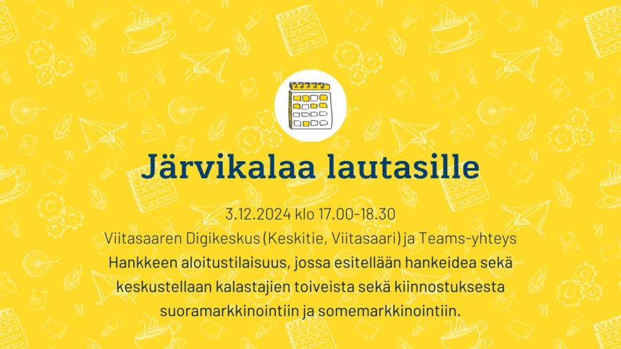 Hei ammattikalastaja – lähde mukaan kehittämään tuotteidesi suoramyyntiä!