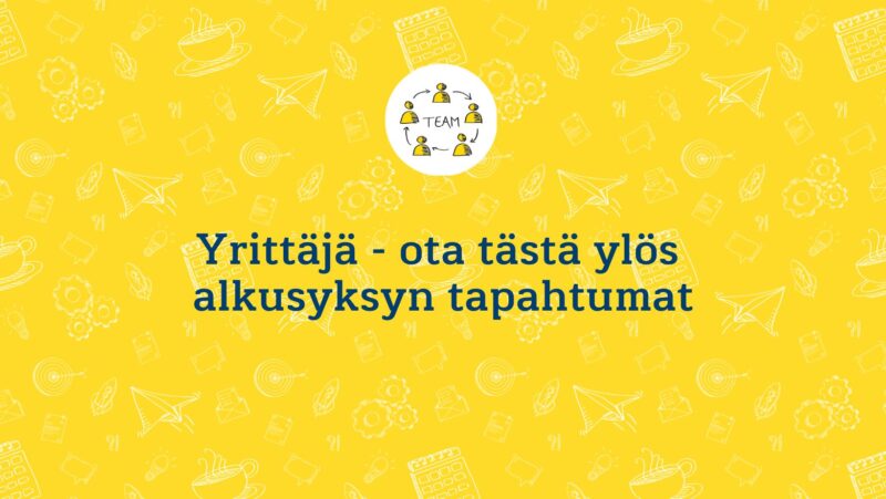 Alkusyksyn tapahtumia alueella