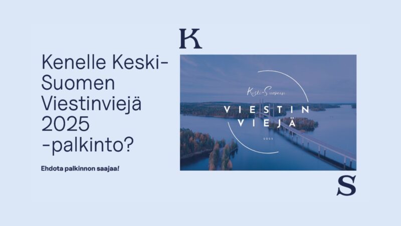 Kenelle Keski-Suomen Viestinviejä 2025 -palkinto?