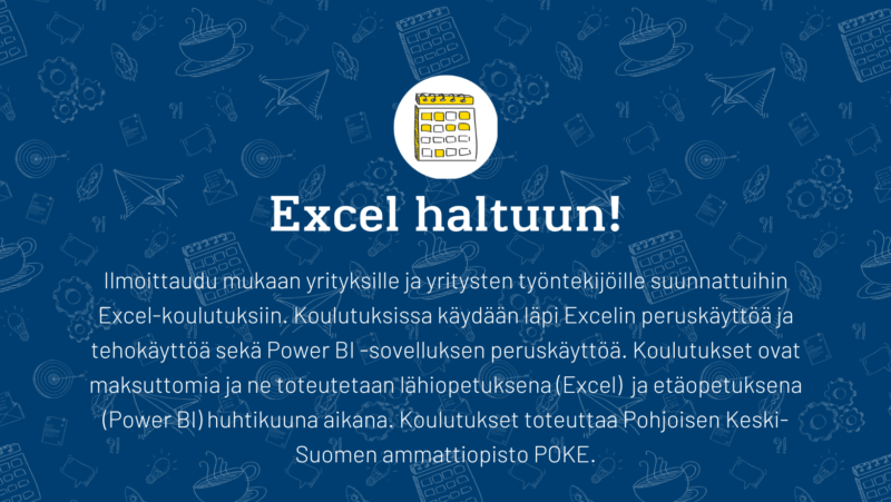 Maksutonta koulutusta Excelin käyttöön
