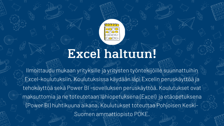 Maksutonta koulutusta Excelin käyttöön