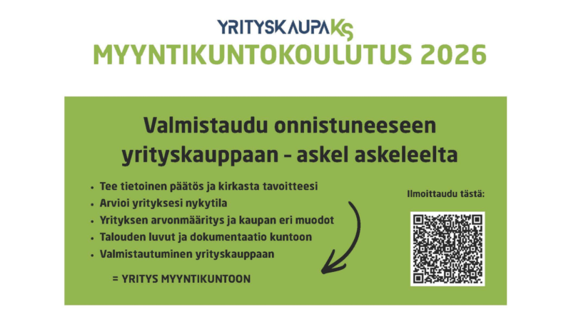 Yrityksen myyntikuntokoulutus