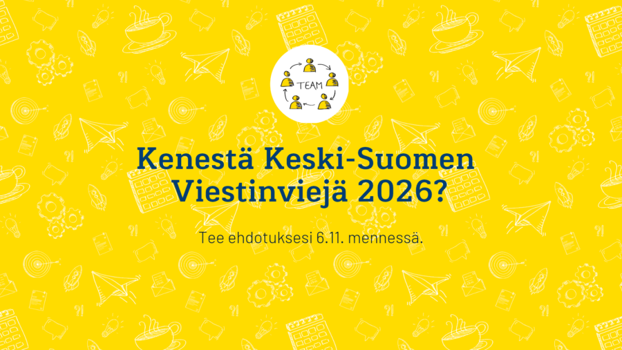 Kenelle Keski-Suomen Viestinviejä -palkinto 2026?